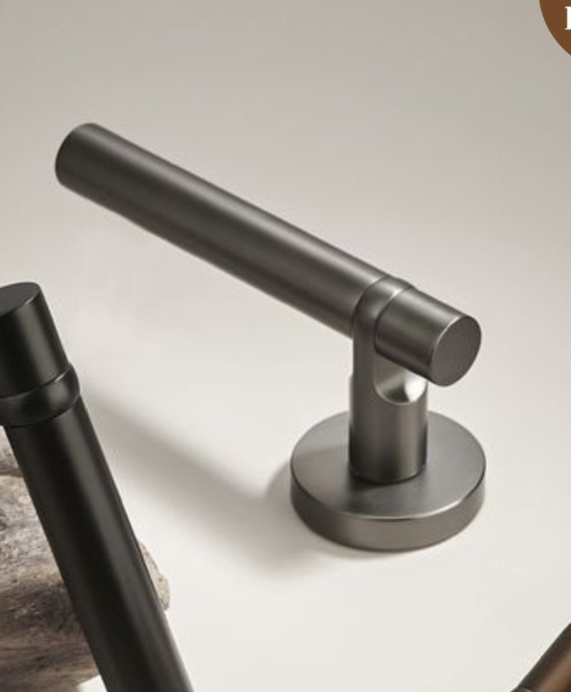 Dark bronze mortise lever handle